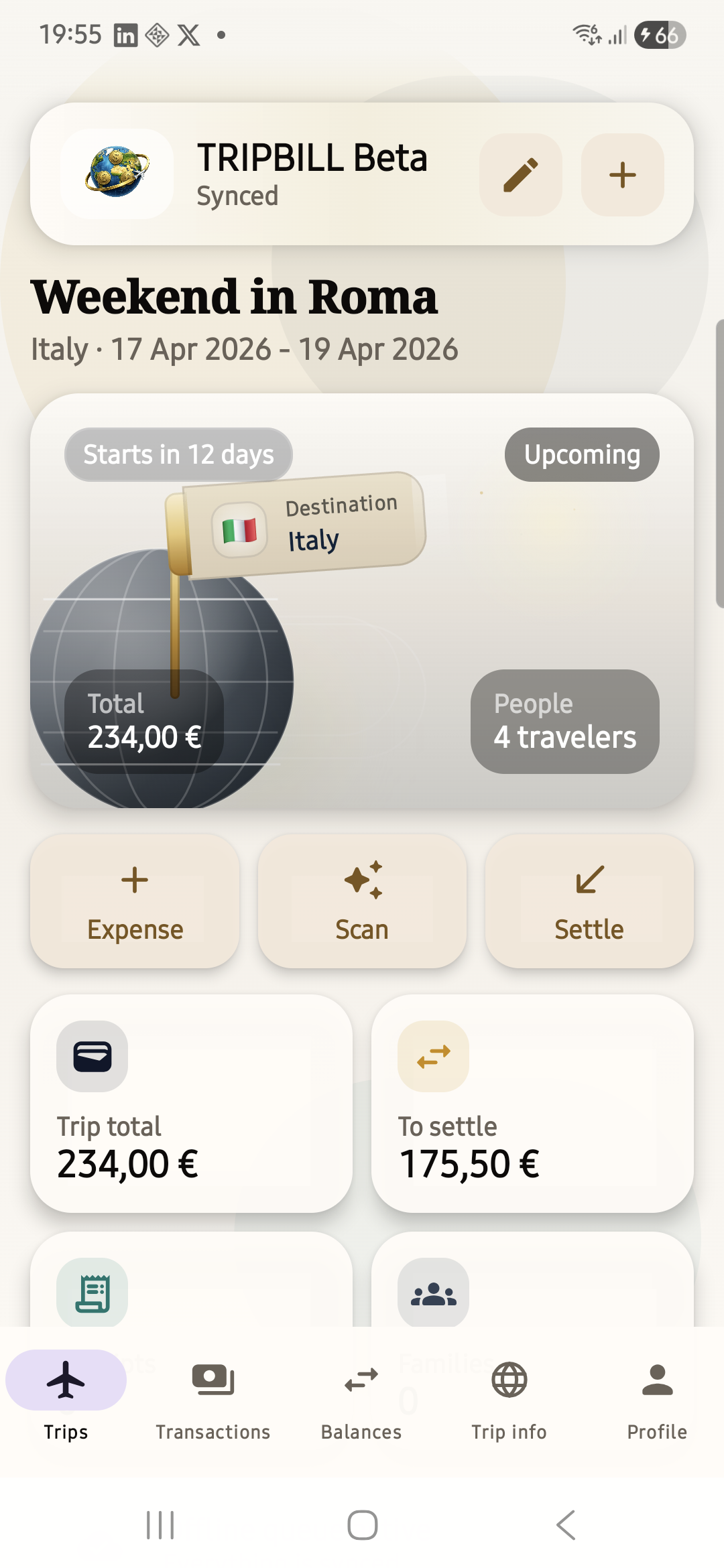 TRIPBILL mobile preview 2